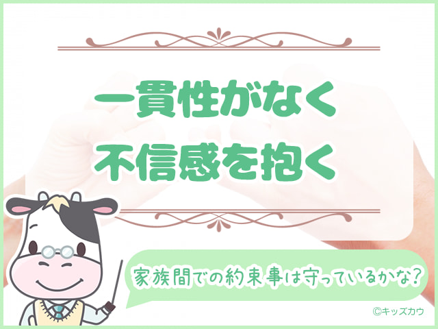 一貫性がない